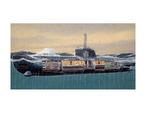 Revell RV05078 U-BOAT GERMAN SUBMARINE XXI TYPE 2540 KIT 1:144 Modellino