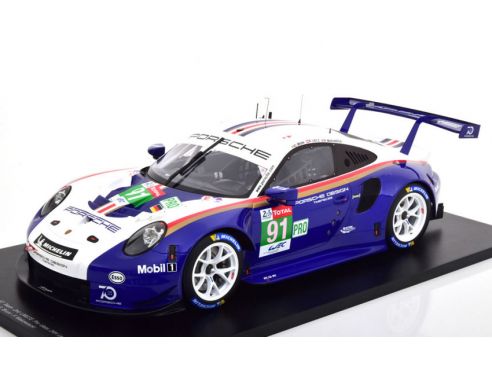 Spark Model S12011 PORSCHE 911 RSR N.91 2nd LMGTE LM 2018 LIETZ-BRUNI-MAKOWIECKI 1:12 Modellino