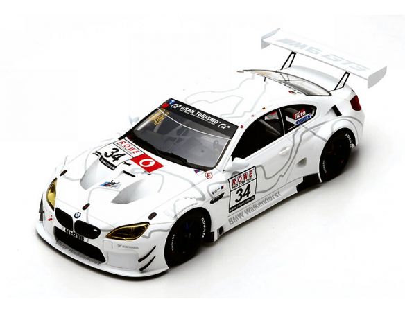 Spark Model S18SG033 BMW M6 GT3 N.34 WALK.MOTORSPORT 2018 Rd.9 KROGNES-PITTARD-ADAMS 1:18 Modellino