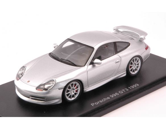 Spark Model S4943 PORSCHE 996 GT3 1999 SILVER 1:43 Modellino