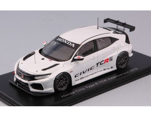 Spark Model S5466 HONDA CIVIC TYPE R TCR J.A.S. MOTORSPORT VALENCIA TEST 2018 T.MONTEIRO Modellino