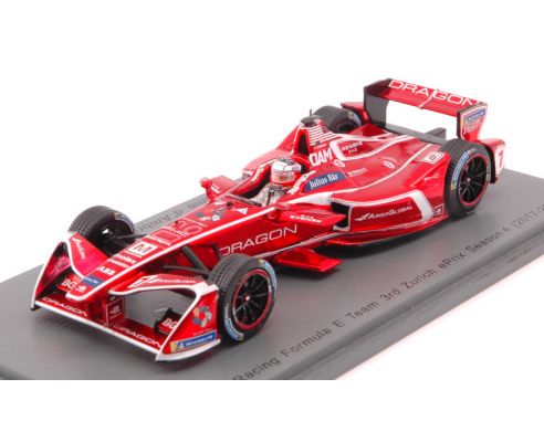 Spark Model S5947 DRAGON N.7 3rd ZURICH FORMULA E (2017-2018) J.D AMBROSIO 1:43 Modellino