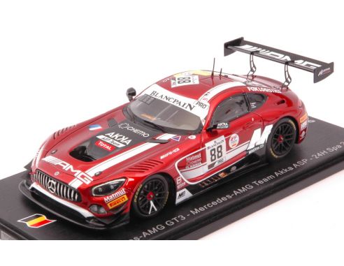 Spark Model SB259 MERCEDES GT3 N.88 24 H SPA 2019 ABRIL-SCHILLER-MARCIELLO 1:43 Modellino