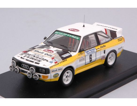 Trofeu TFRRUK24 AUDI SPORT QUATTRO N.6 MANX RALLY 1985 WILSON-HARRIS 1:43 Modellino