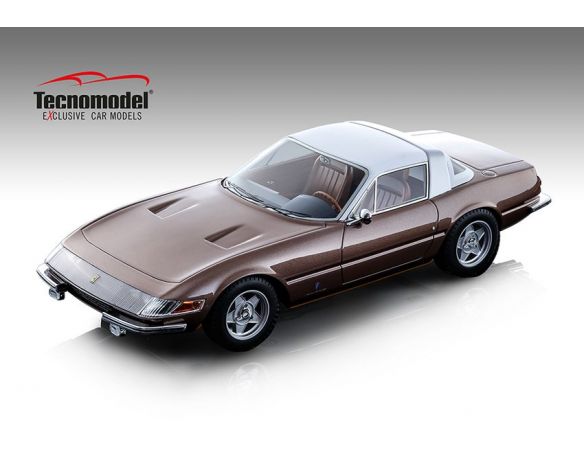 Tecnomodel TMD18108D FERRARI 365 GTB/4 DAYTONA COUPE SPECIALE 1969 MET.BRONZE 1:18 Modellino
