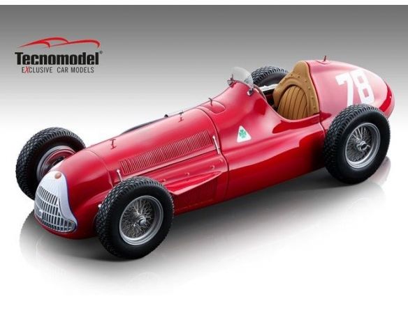 Tecnomodel TMD18147D ALFA ROMEO ALFETTA 159 M N.78 GERMAN GP 1951 PIETSCH 1:18 Modellino