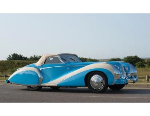 MATRIX SCALE MODELS MX51904-042 TALBOT LAGO T26 GRAND SPORT CABRIOLET SAOUTCHIK  1948 CLOSED BLUE 1:43 Modellino
