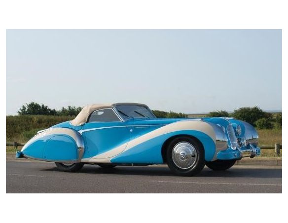 MATRIX SCALE MODELS MX51904-042 TALBOT LAGO T26 GRAND SPORT CABRIOLET SAOUTCHIK  1948 CLOSED BLUE 1:43 Modellino