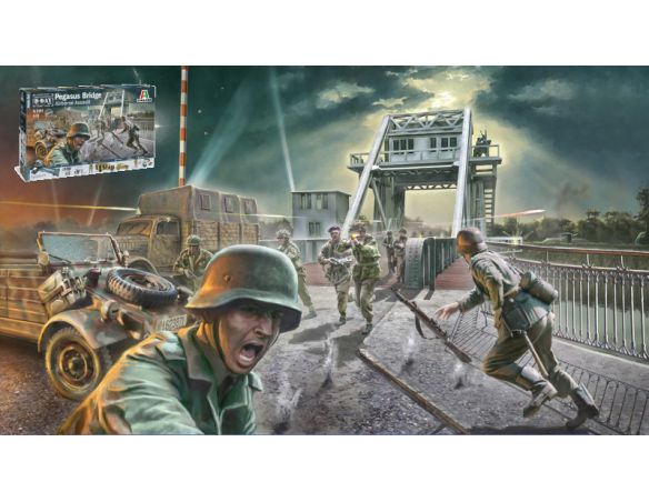 Italeri IT6194 PEGASUS BRIDGE GLIDER ASSAULT KIT 1:72 Modellino
