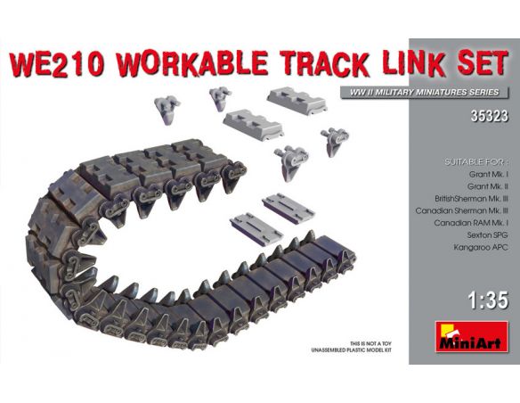 Miniart MIN35323 WE210 WORKABLE TRACK LINK SET KIT 1:35 Modellino