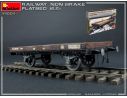 Miniart MIN39004 RAILWAY NON-BRAKE FLATBED 16.5 t KIT 1:35 Modellino