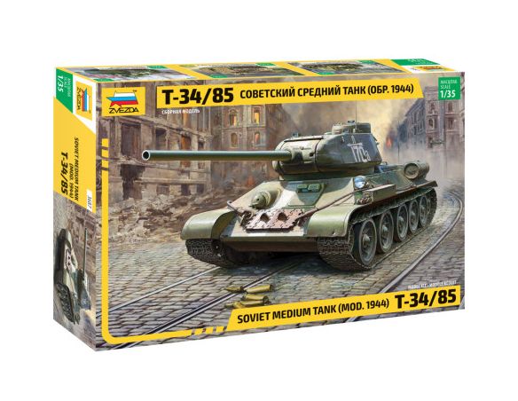 Zvezda Z3687 SOVIET MEDIUM TANK T-34/85 KIT 1:35 Modellino