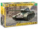 Zvezda Z3687 SOVIET MEDIUM TANK T-34/85 KIT 1:35 Modellino