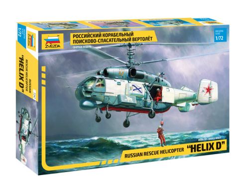 Zvezda Z7247 KA-27 RESCUE HELICOPTER KIT 1:72 Modellino