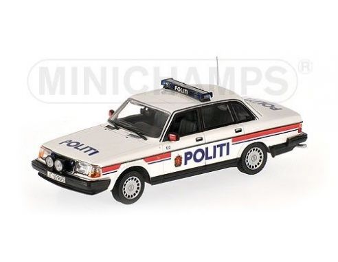 Minichamps PM400171492 VOLVO 240GL 1986 NORWAY POLICE 1:43 Modellino