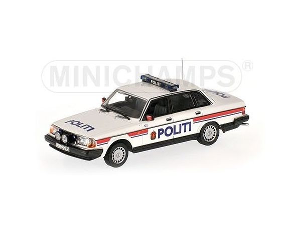Minichamps PM400171492 VOLVO 240GL 1986 NORWAY POLICE 1:43 Modellino
