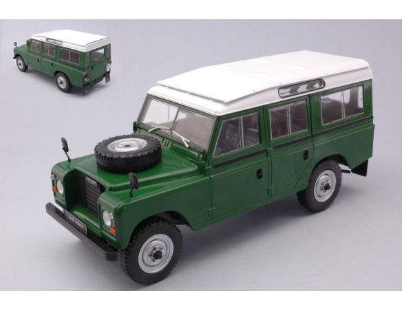 White Box WB124033 LAND ROVER SERIES III 109 GREEN 1:24 Modellino