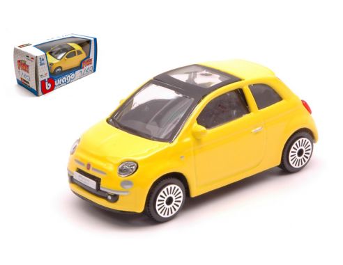 BBURAGO BU30184Y FIAT 500 2008 YELLOW 1:43 Modellino