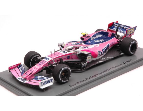 Spark Model S6086 RACING POINT F1 LANCE STROLL 2019 N.18 12th CHINESE GP 1:43 Modellino