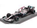Spark Model S6089 MERCEDES F1 L.HAMILTON 2019 N.44 WINNER BRITISH GP W/FLAG 1:43 Modellino