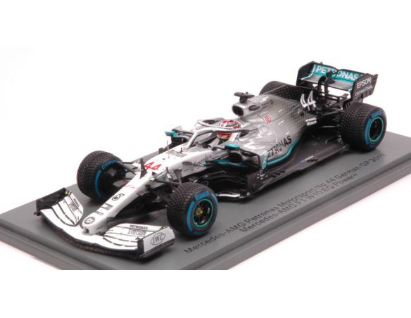 Spark Model S6092 MERCEDES F1 W10 LEWIS HAMILTON 2019 N.44 GERMAN GP 1:43 Modellino