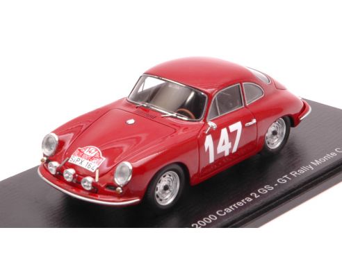 Spark Model S6600 PORSCHE 356 B 2000 CARRERA 2 GT S-GT N.147 R.BUCHET-M.GAUVIN 1:43 Modellino