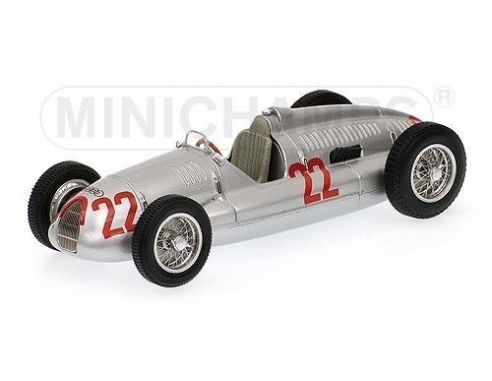 Minichamps PM400380022 AUTO UNION TYP D T.NUVOLARI 1938 N.22 WINNER ITALIAN GP 1:43 Modellino