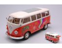 Welly WE22095A1 VW T1 BUS ORANGE/WHITE FLOWER POWER 1:24 Modellino