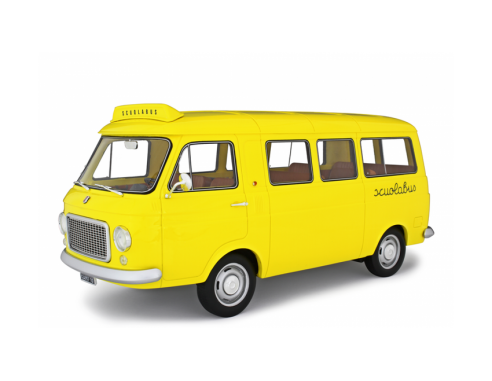 Ixo model LM121A FIAT 238 SCUOLABUS 1967 YELLOW 1:18 Modellino