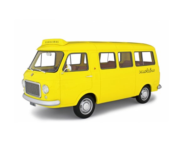 Ixo model LM121A FIAT 238 SCUOLABUS 1967 YELLOW 1:18 Modellino