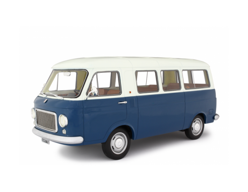 Ixo model LM121B FIAT 238 BUS 1967 BLUE/WHITE 1:18 Modellino