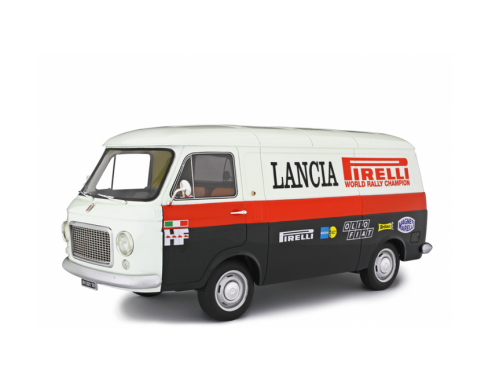 Ixo model LM122E FIAT 238 LANCIA WRC BLACK/WHITE/RED 1:18 Modellino