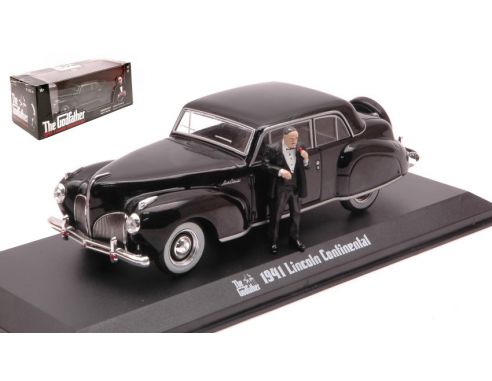 Greenlight GREEN86552 LINCOLN CONTINENTAL 1941 W/DON CORLEONE FIGURE THE GODFATHER 1972 1:43 Modellino