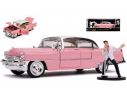 JADA TOYS JADA31007 CADILLAC FLEETWOOD 1955 W/ELVIS PRESLEY 1:24 Modellino