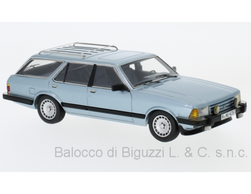 Neo Scale Models NEO44257 FORD GRANADA TURNIER GHIA 1984 MET.BLUE 1:43 Modellino