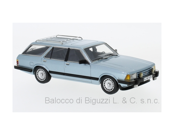 Neo Scale Models NEO44257 FORD GRANADA TURNIER GHIA 1984 MET.BLUE 1:43 Modellino