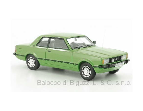 Neo Scale Models NEO45139 FORD TAUNUS TC2 2-DOOR GHIA 1976 GREEN 1:43 Modellino