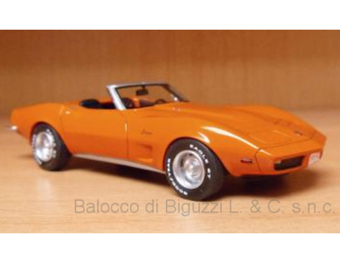 Neo Scale Models NEO46935 CHEVROLET CORVETTE CONVERTIBLE 1973 ORANGE 1:43 Modellino
