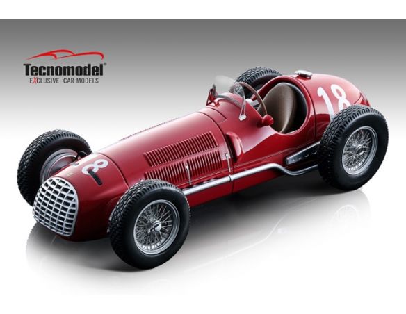 Tecnomodel TMD18149B FERRARI 125 F1 ALBERTO ASCARI 1950 N.18 DNF SWISS GP 1:18 Modellino