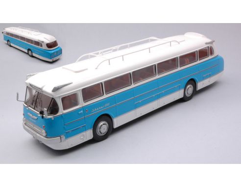 IXO MODEL BUS022 IKARUS 66 1972 WHITE-LIGHT BLUE 1:43 Modellino