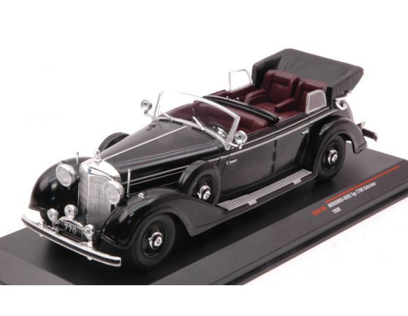 Ixo model CLC317N MERCEDES 770K SPECIAL ROADSTER 1938 BLACK 1:43 Modellino