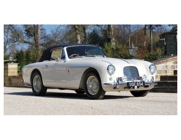 MATRIX SCALE MODELS MX40108-062 ASTON MARTIN DB2/4 DHC BY TICKFORD CLOSED 1955 WHITE 1:43 Modellino