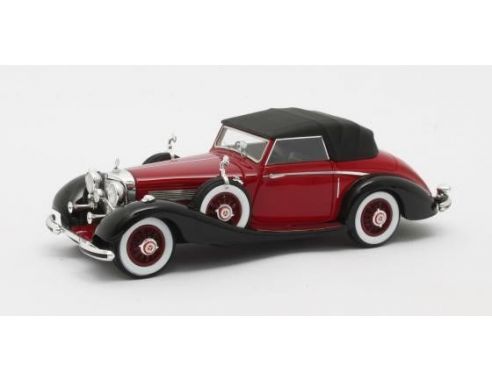 Matrix MX51302-182 MERCEDES 540K ROADSTER LANCEFIELD CLOSED RED 1:43 Modellino