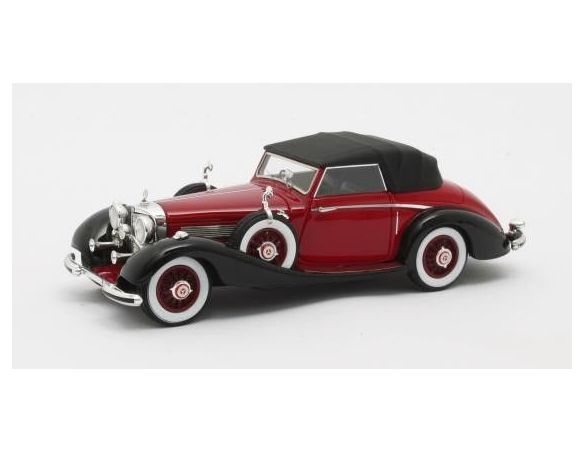 Matrix MX51302-182 MERCEDES 540K ROADSTER LANCEFIELD CLOSED RED 1:43 Modellino