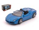 BBURAGO BU36026B FERRARI 488 SPIDER 2016 METALLIC BLUE 1:43 Modellino