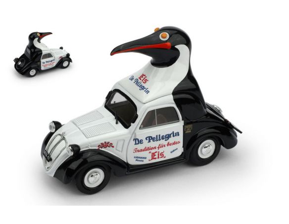 Brumm BM0636 FIAT 500A VEICOLO COMMERCIALE GELATI DE PELLEGRIN 1950 1:43 Modellino