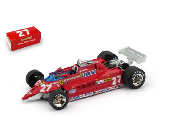 Brumm BM0646 FERRARI 126CK TURBO AEROPORTO ISTRANA 1981 1^ G.VILLENEUVE VS/F104 1:43 Modellino