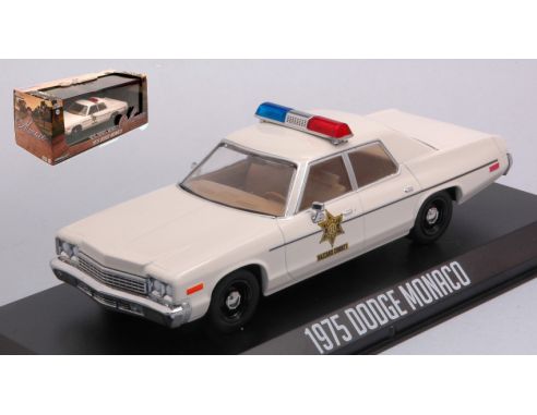 Greenlight GREEN86567 DODGE MONACO 1975 HAZZARD COUNTY SHERIFF CREAM 1:43 Modellino