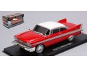 Greenlight GREEN86575 PLYMOUTH FURY 1958 CHRISTINE 1983 RED W/WHITE ROOF 1:43 Modellino