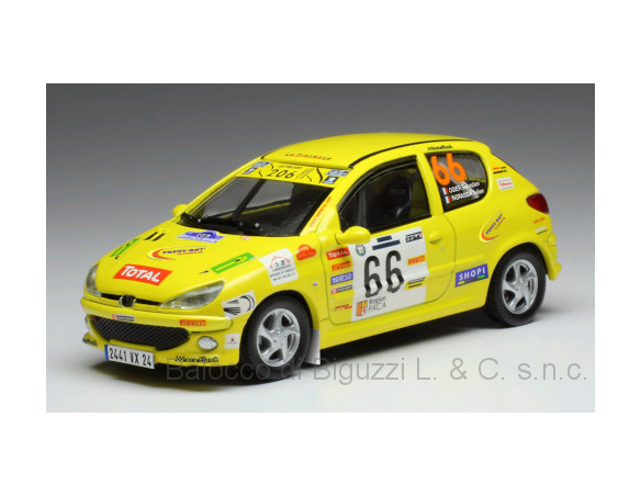 Ixo model RAM698 PEUGEOT 206 XS N.66 TERRE DE PROVENCE 2006 OGIER-INGRASSIA 1:43 Modellino